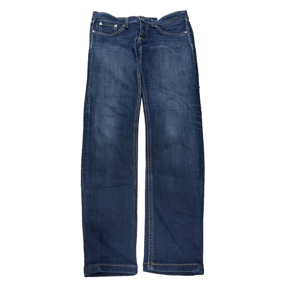 rag & bone Skinny Jeans 27  Stretch Blue Denim Designer Mid Rise Slim